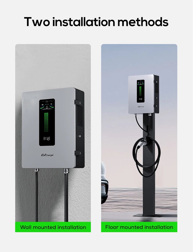 CCS2 GBT DC 20KW Wallbox Wall Mounted EV Fast DC Charger Home Charging Stations 30KW 40KW Level 3 Car Electric Chargers