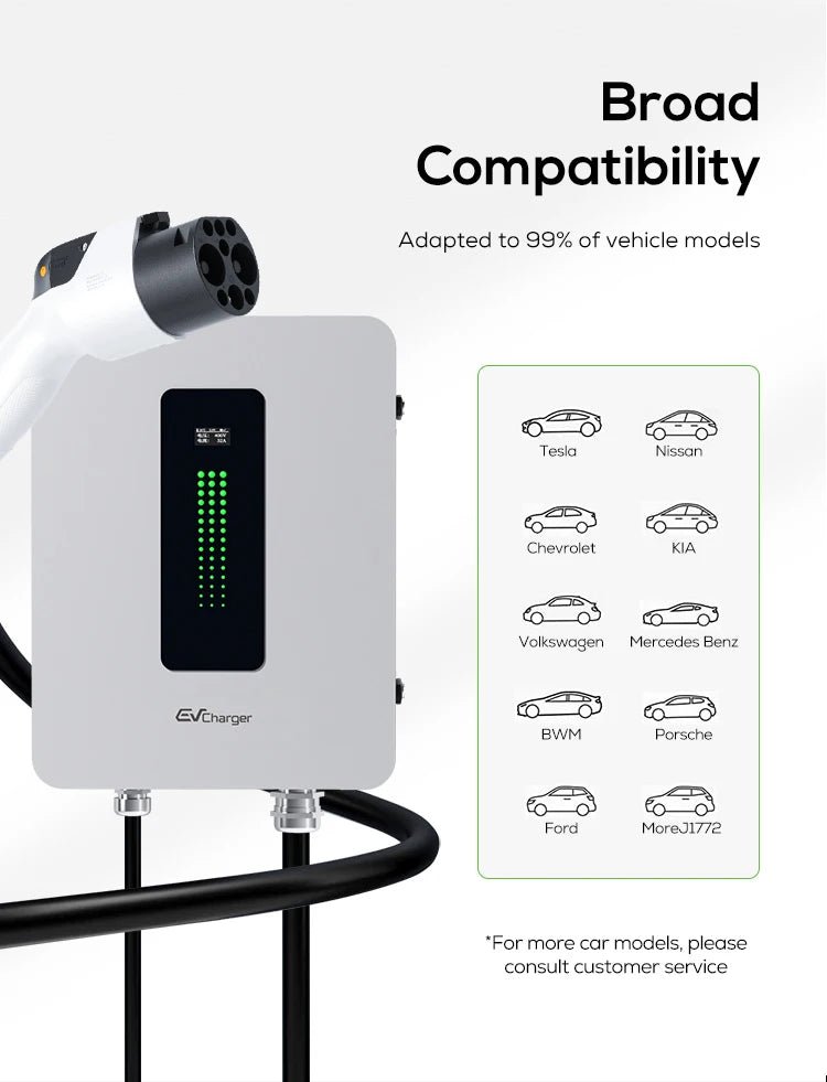 CCS2 GBT DC 20KW Wallbox Wall Mounted EV Fast DC Charger Home Charging Stations 30KW 40KW Level 3 Car Electric Chargers